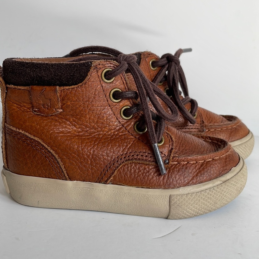 Ralph Lauren Polo soft leather lace up ankle boots size 6.5